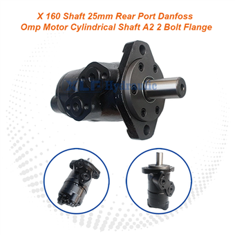 X 160 Shaft 25mm Rear Port Danfoss Omp Motor Cylindrical Shaft A2 2 Bolt Flange